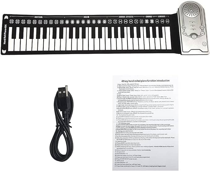 Roll Up Piano 49 Keys Electric Keyboard Portable Keyboard Piano