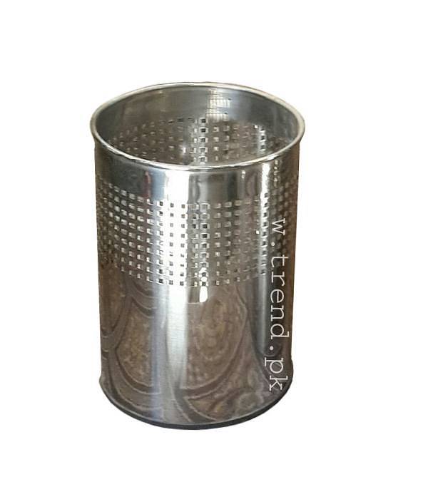 Paper Bin Stainless Steel Golden, Planter, Dustbin Open, trash bin 4