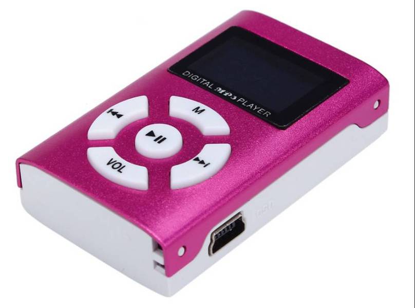 USB Mini MP3 Player LCD Screen Support 32GB Micro SD TF Card 0