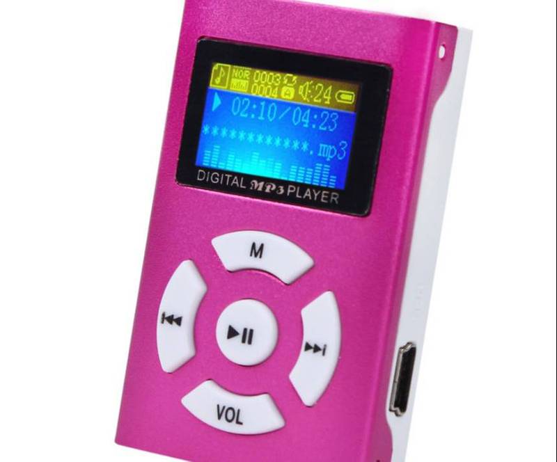 USB Mini MP3 Player LCD Screen Support 32GB Micro SD TF Card 1