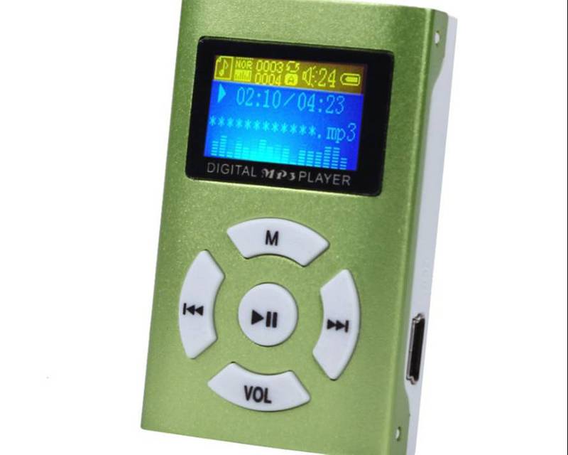 USB Mini MP3 Player LCD Screen Support 32GB Micro SD TF Card 5
