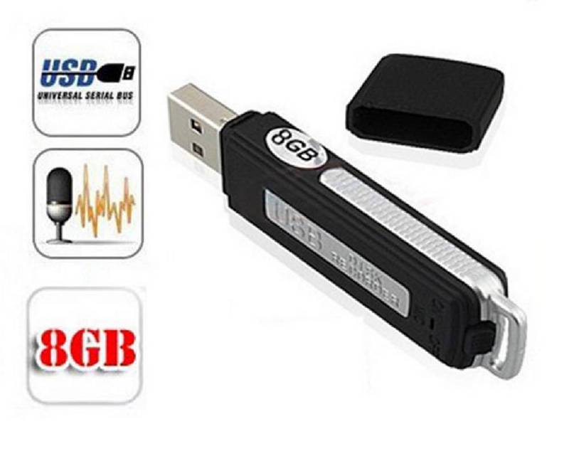 2-in-1 8GB USB Flash Drive Digital HD USB Audio Voice Recorder 1