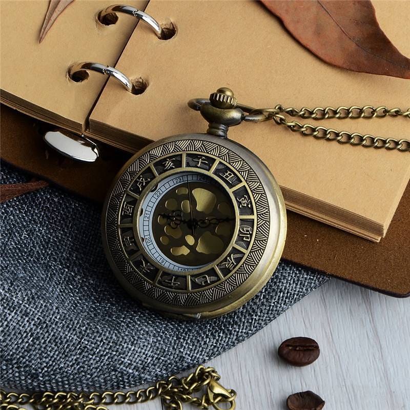 Antique Brand New Pocket Watches with Long Chain 4