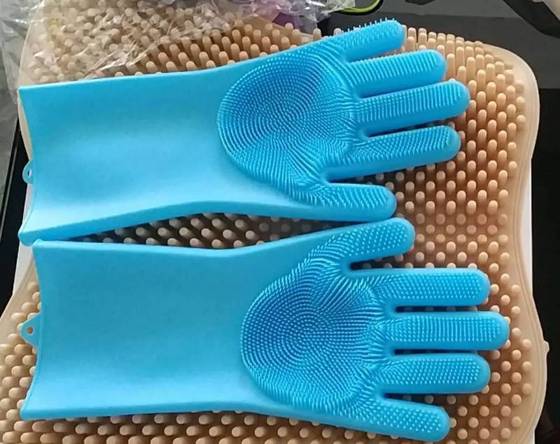 Magic Silicone Dish Washing Gloves (Bulk price) 8