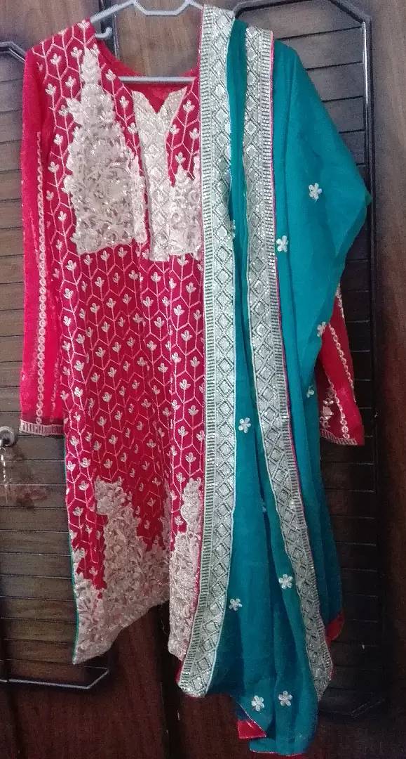 Three piece Fancy sout behtreen stitched 40 chest shirt 42 trouser 40 3