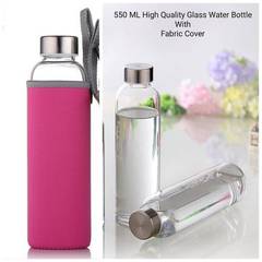 550 ML Glass Water Bottles With Fabric Covers