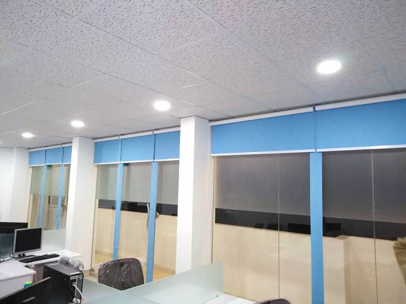 False Ceiling, wallpaper, curtain, window blinds Pvc sheets Glass work 3