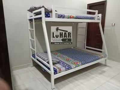 Iron Bunk bed 2 in 1 (double + single) COD all Pakistan 0