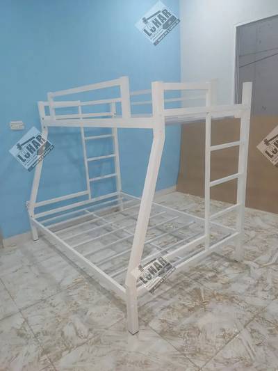 Iron Bunk bed 2 in 1 (double + single) COD all Pakistan 3