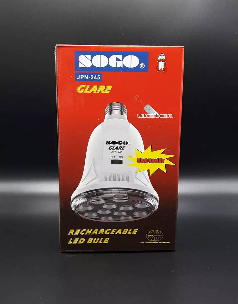 Portable Led Bulb Sogo Remote Controlled

(Free Delivery) 2