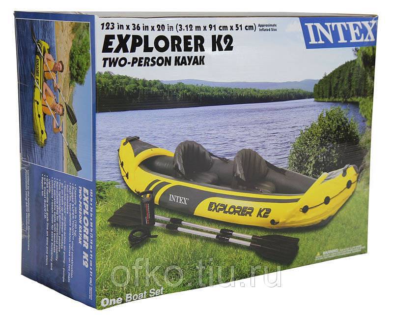 INTEX Kayak Boat Explorer Pakistan K2 For 2 Person (123"x36"x20") 6