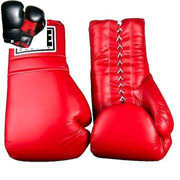 MMA UFC PU Leather Boxing Gloves Sparring Kick Thai Gym Half Mitt 7