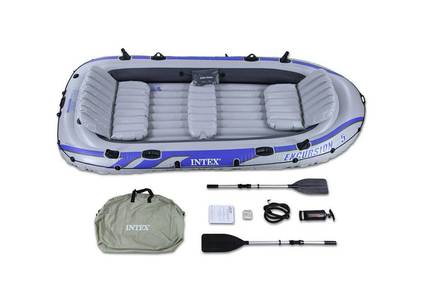 INTEX Excursion 5 Boat Set for 5 Persons 455 Kg ( 144" x 66" x 17" )