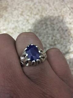 Kashmir Saphire Unused Silver Ring