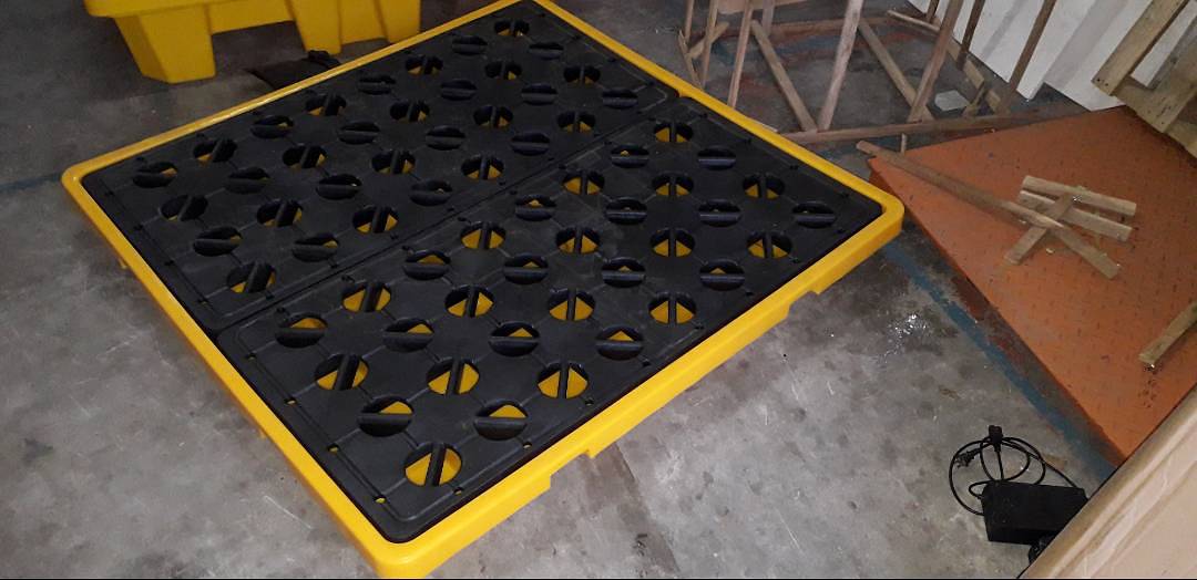 spill containment pallet for drums, drum spill pallet, ibc pallet 7