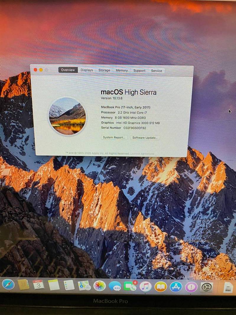 MacBook Pro 17” mid 2011 7