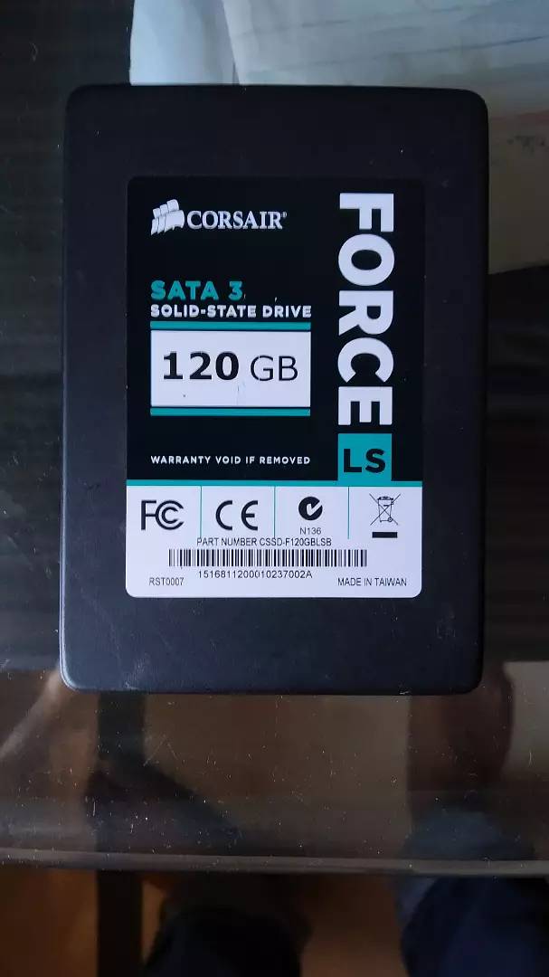 Corsair Force Series, LS 120, 6 GB SATA, 3 Phison, Solid State Drive 0