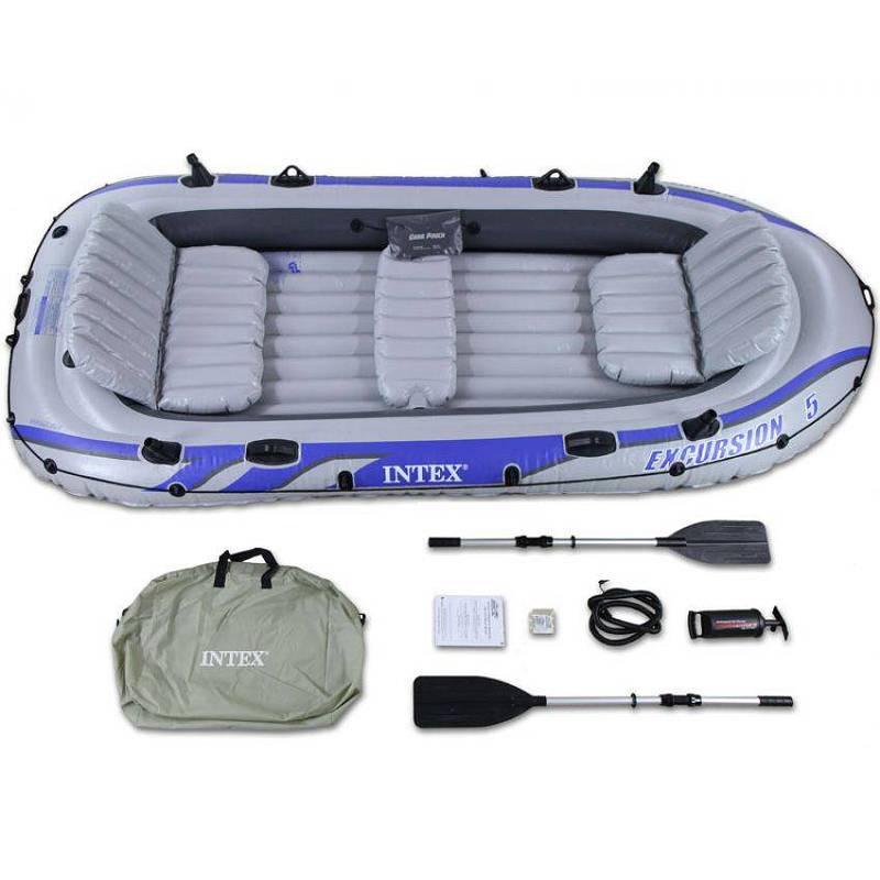 Intex Excursion 5 -Person Inflatable Boat Set 5 PERSON 2