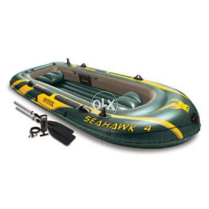 Intex Seahawk 4 Boat Set 1