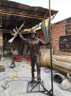 Fibreglass Soldier 3d Sculpture/Statue