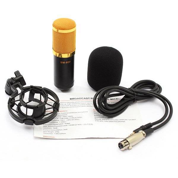 Bm 800 Condensor Microphone - with Arm Scissor Stand & V8 Audio Sound 3