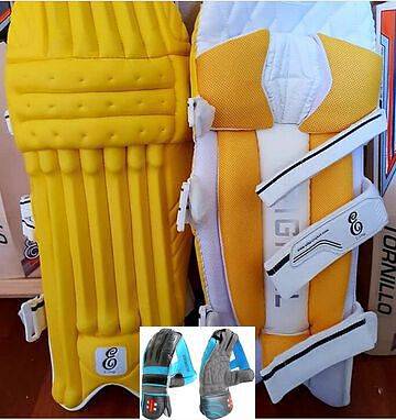 Red Premium quality Cricket Batting Pads Right Handed & Left Handed li 2
