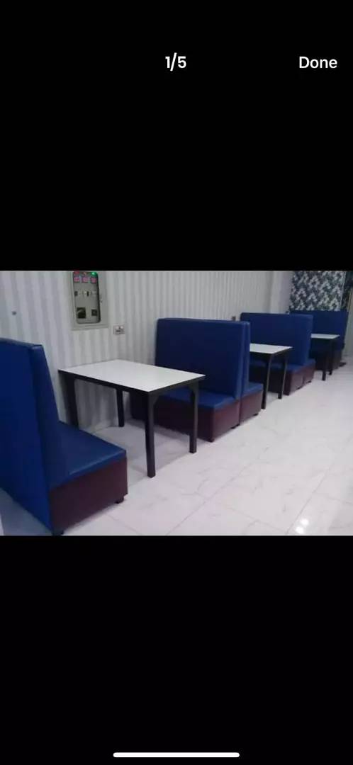 Cafe Sofa High Back Fast food Restaurant Sofa Hotel Sofa 5