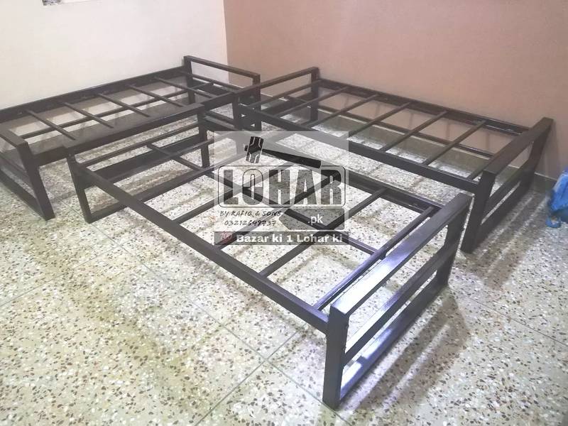 Iron Single Bed & storage box 72*36 (10 years warranty) 5