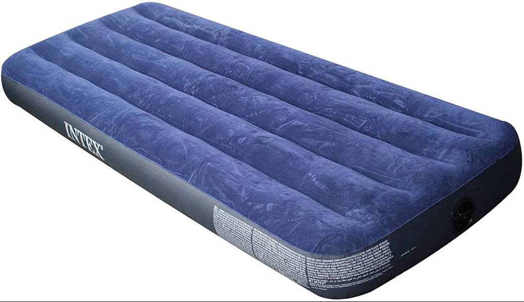 PORTABLE AIR BED IN BLUE COLOUR 1