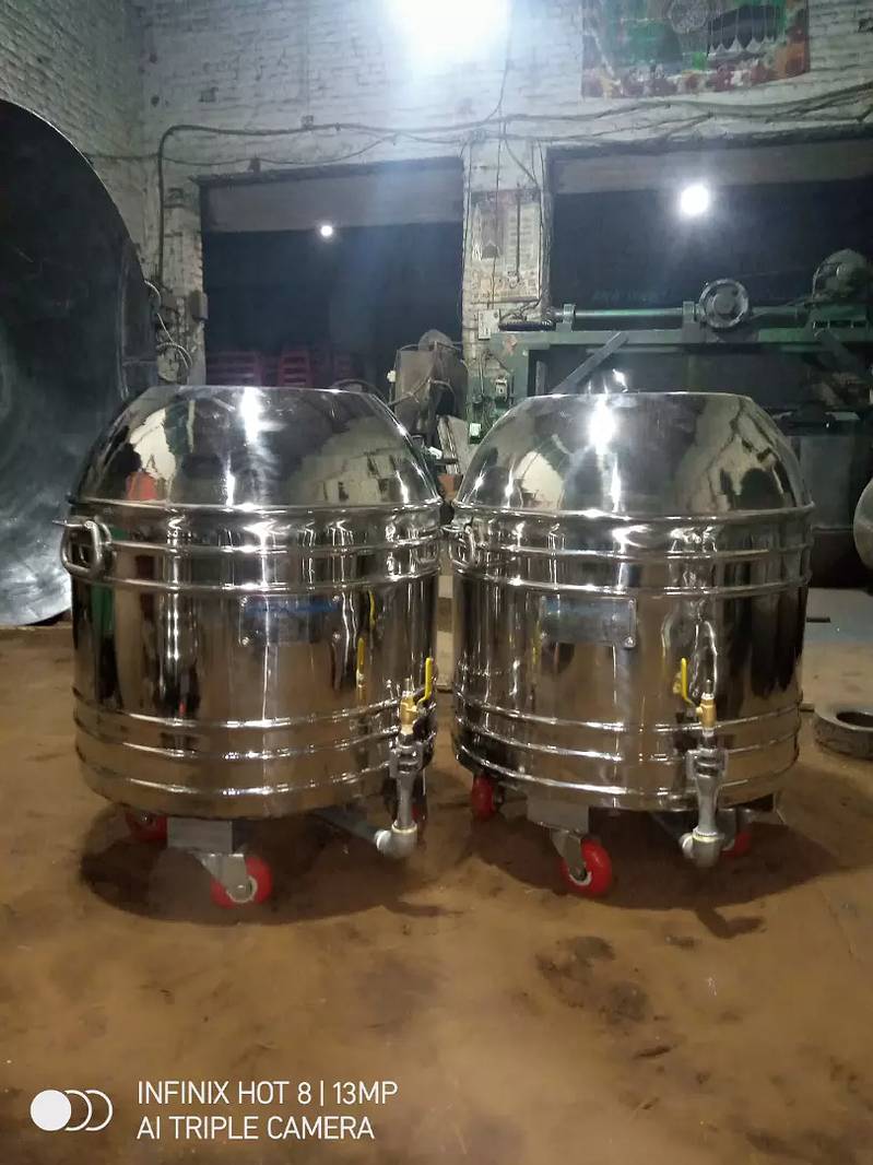 non magnet steel Mobile tandoor 2