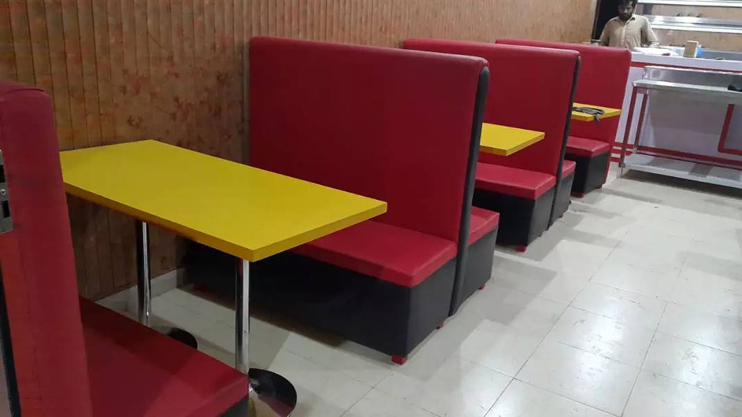 Fast Food Unique Sofa per Seat Cafe Restaurant Hotel 3