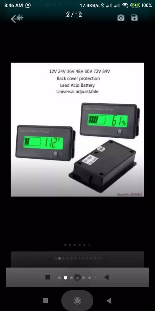 7-100V 6-73V 12V 24V 48V Lead Acid Lithium Battery Capacity Ind 11