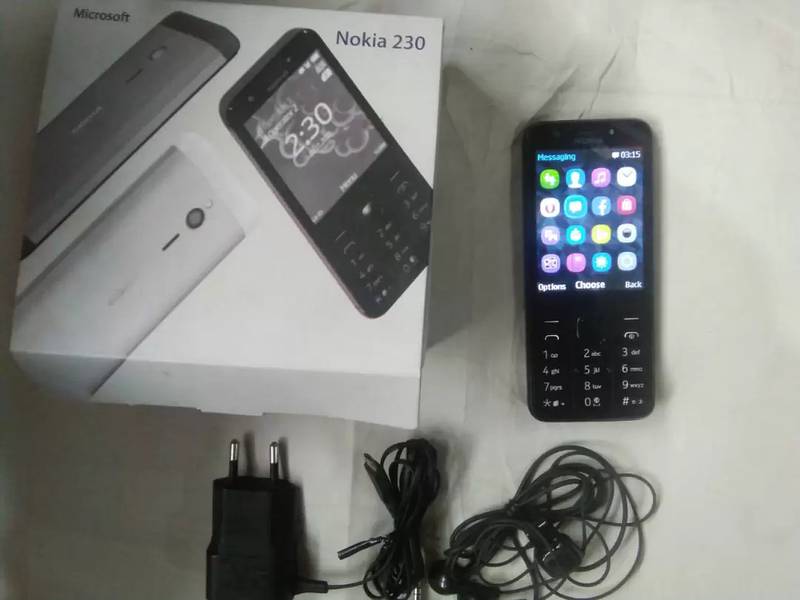 Nokia 230 orignal impot dubai condition 10/10 with chargr handfree box 0