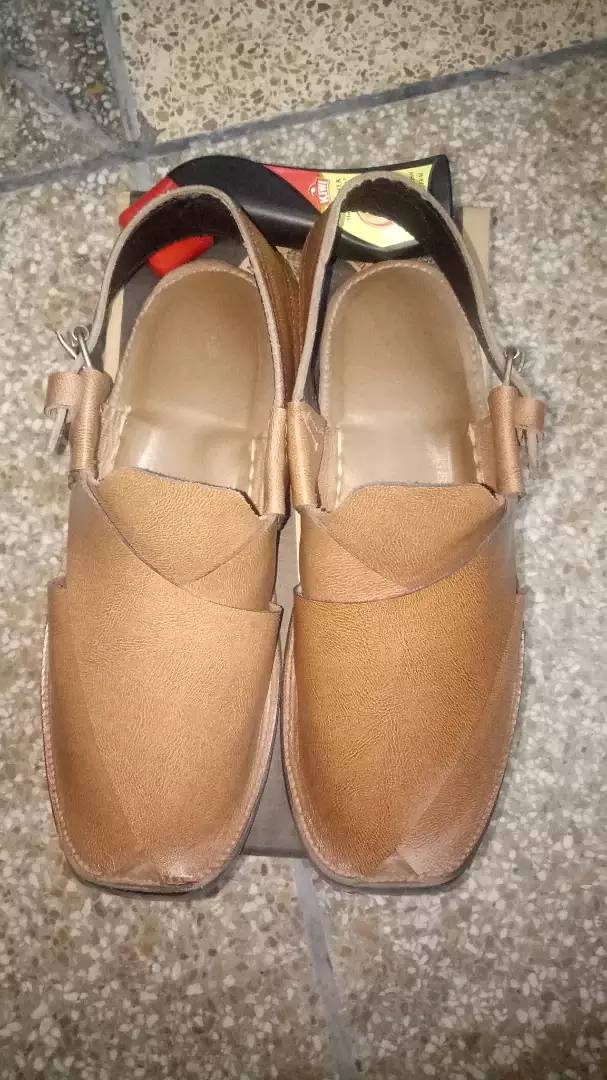 New Peshawari Chappal Hand Made. . Genuine Leather Upper & Sole size 8 4