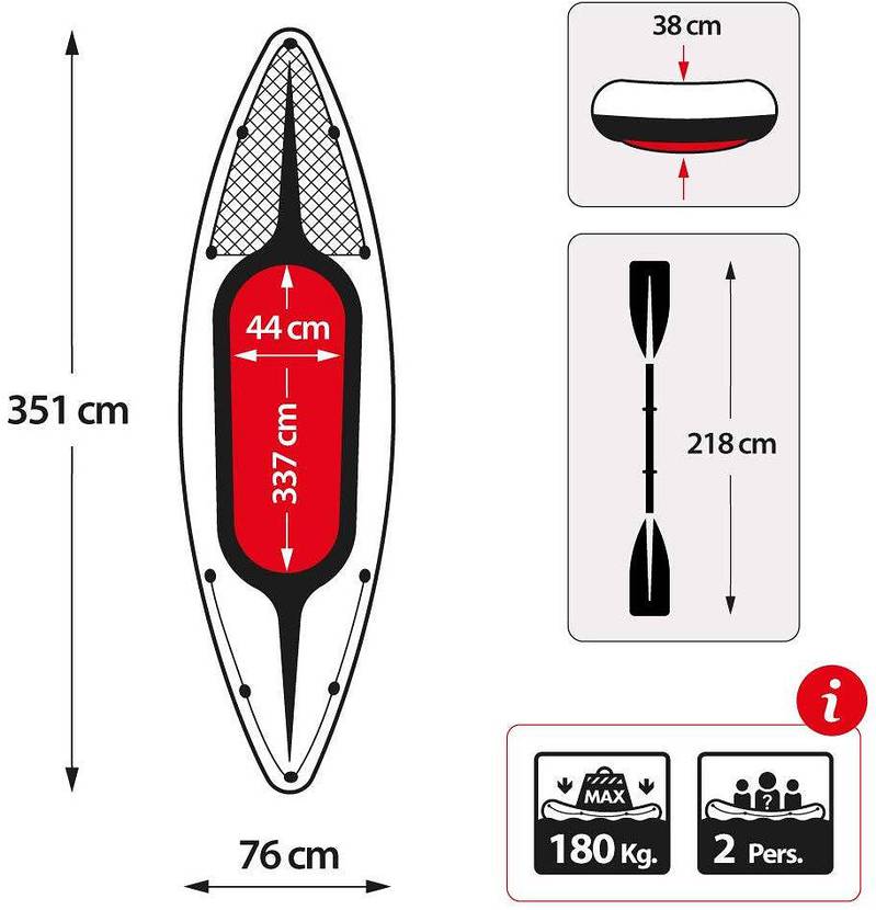 Intex Boat Challenger K One Person Inflatable with Paddle and Pump 1