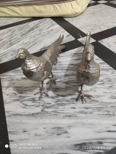 Decoration piece peacock