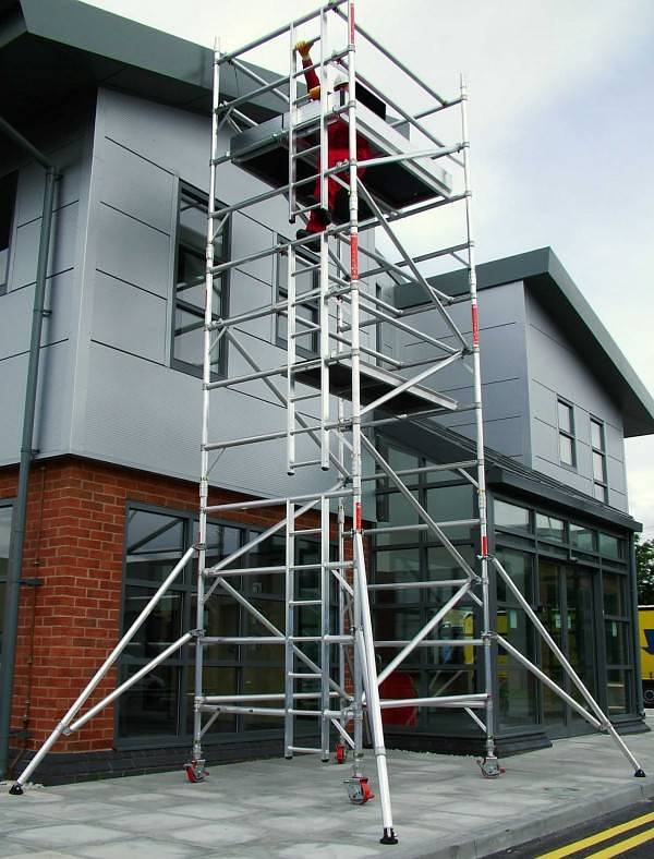 Aluminium Scaffolding Double Width Mobile Tower (5x8) 13