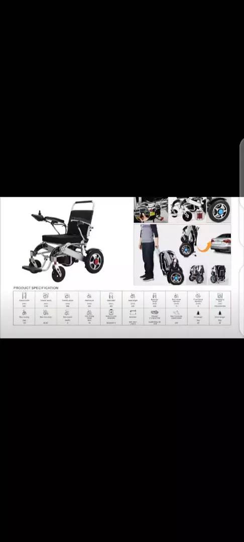 Electronic Wheelchair - Good Capacity, Motorized Electric Wheel Chair 6