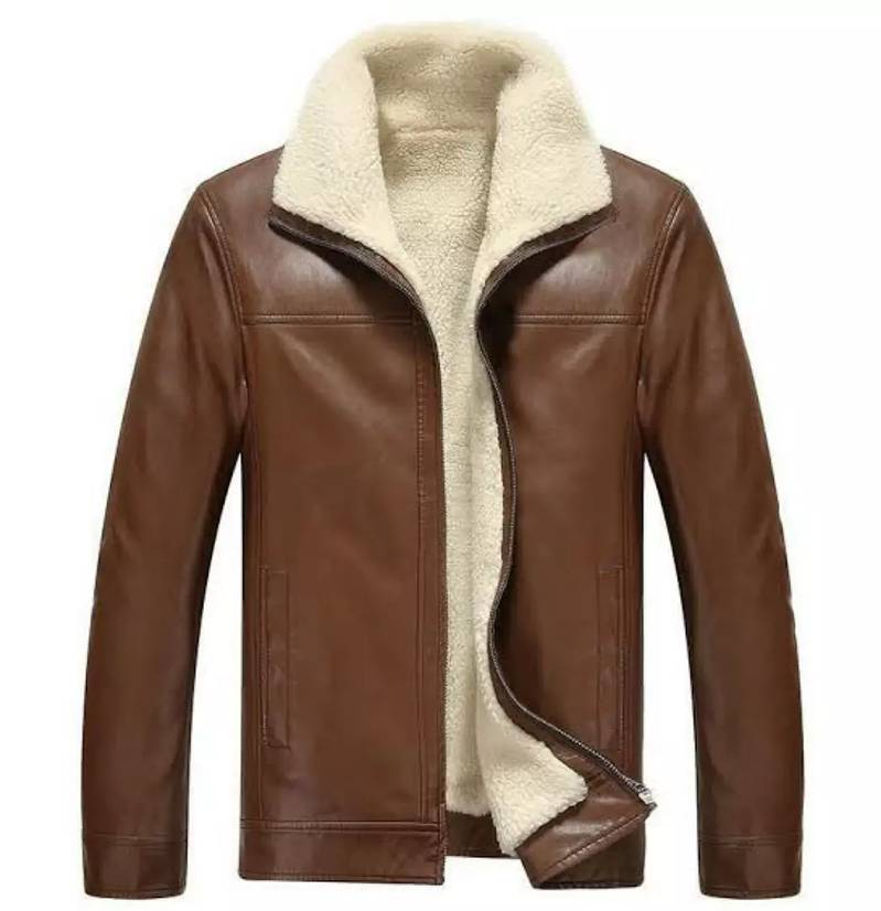 Genuine Leather Jacket With Furr for Men #BQ-666 0