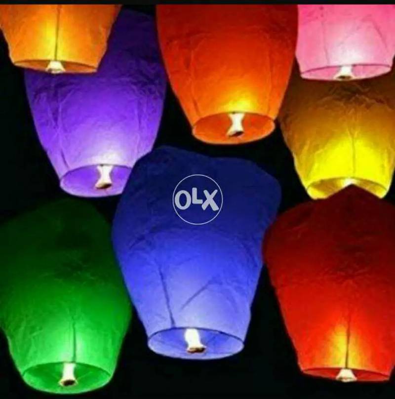 Pack of 10 sky lanterns 2