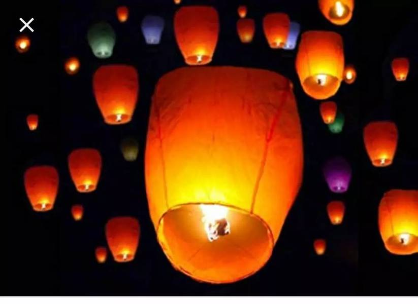 Pack of 10 sky lanterns 3