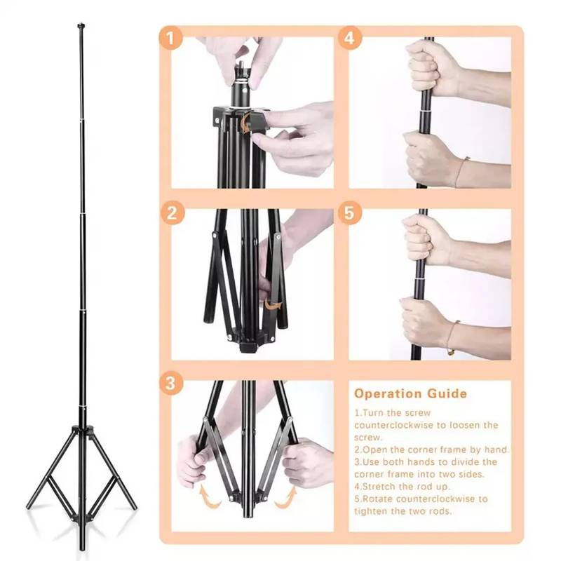 Bluetooth Remote 26 CM Ring Light With 8 Feet tripod stand 1