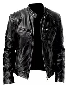 Bomber Leather Jacket for Men Latest Design 0