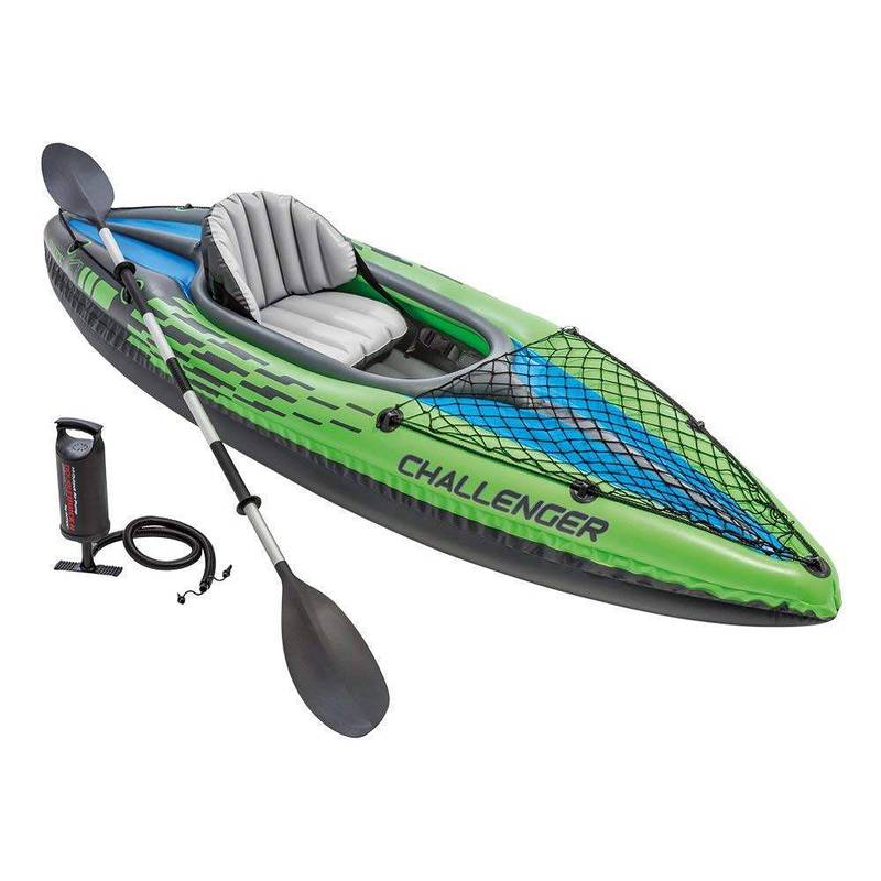 Intex Challenger K1 Kayak, 1-Person Inflatable Kayak Set with Aluminum 2