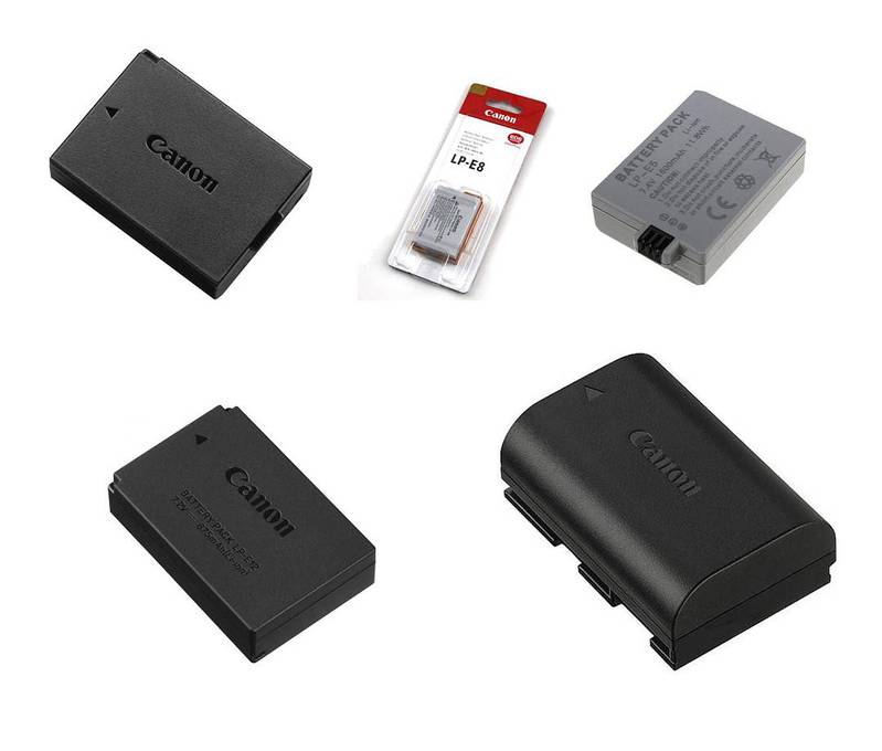 DSLR Batteries Canon 450D 500D 550D 6D 650D 700D 77D 800D 1200D 1300 0