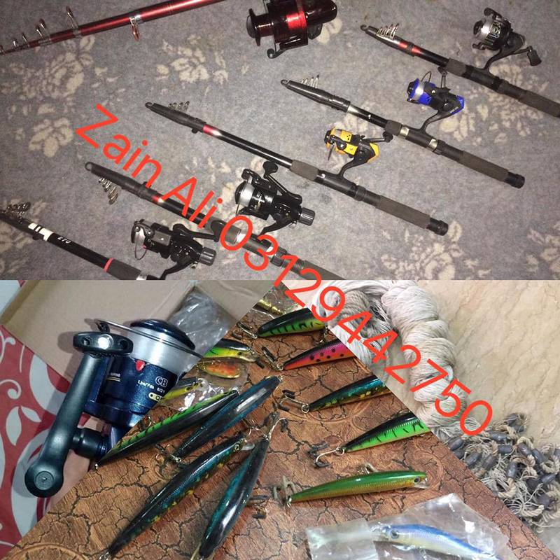 مچھلی پکڑنے کا ہر طرح کا سامان موجود ہوتا ہ 0