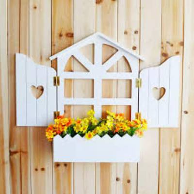 Wall pots for flowers and basket 2