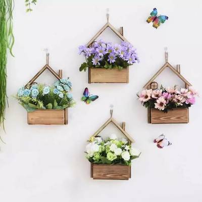Wall pots for flowers and basket 7