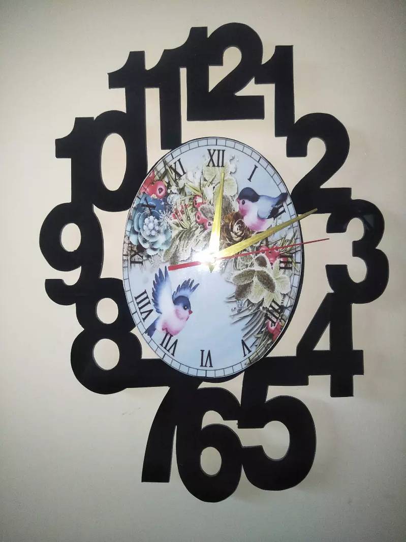 Wall clock customize with ur own photos dail 0