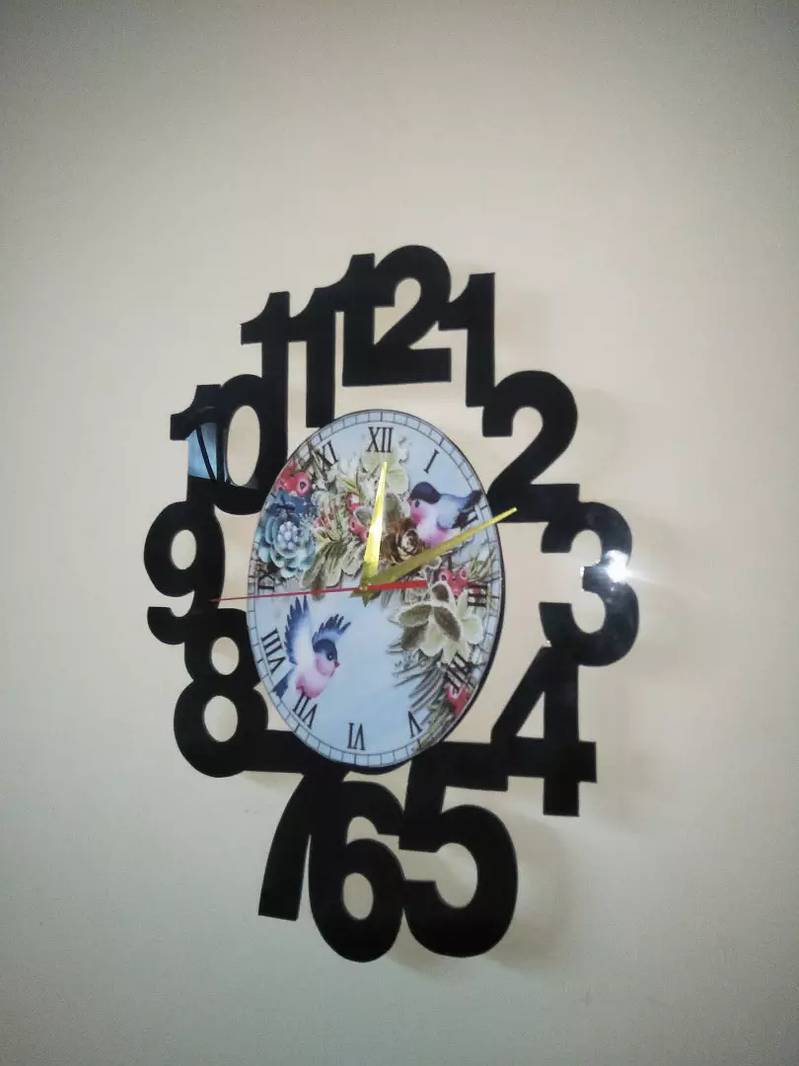 Wall clock customize with ur own photos dail 5